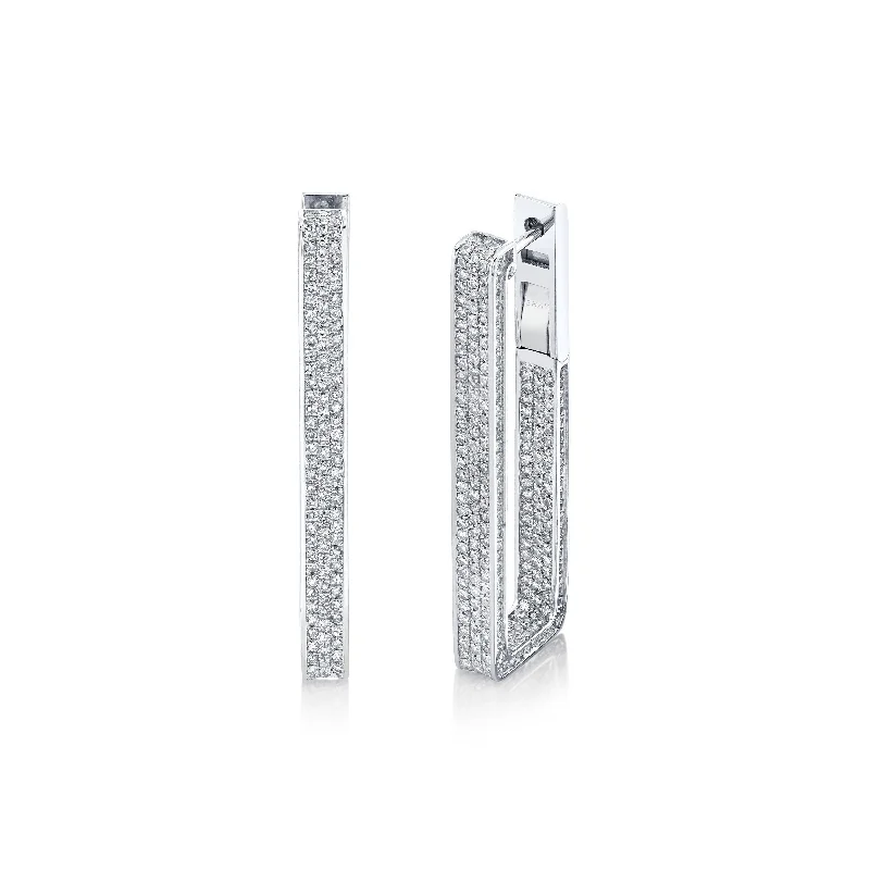 The Biggest Jewelry Sale Of The Year Is Here DIAMOND PAVE ELONGATED DECO LINK EARRINGS