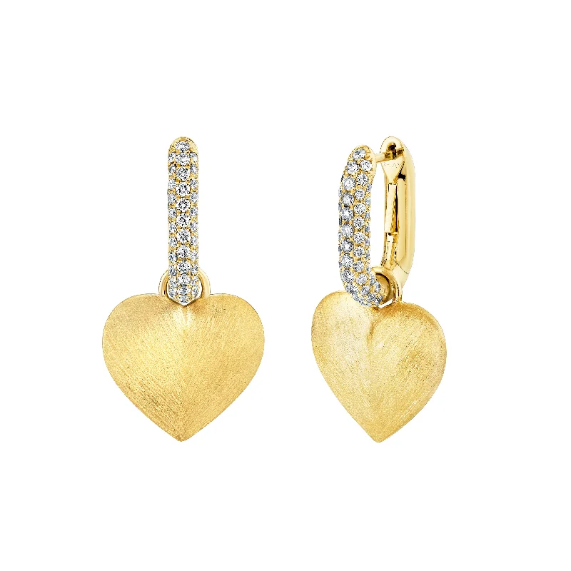 Your Dream Jewelry At Dream Prices – Shop Now DIAMOND PAVE LINK HEART EARRINGS