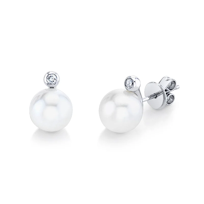 Elegant Jewelry, Exclusive Prices – Shop Now PEARL & DIAMOND ORB STUDS