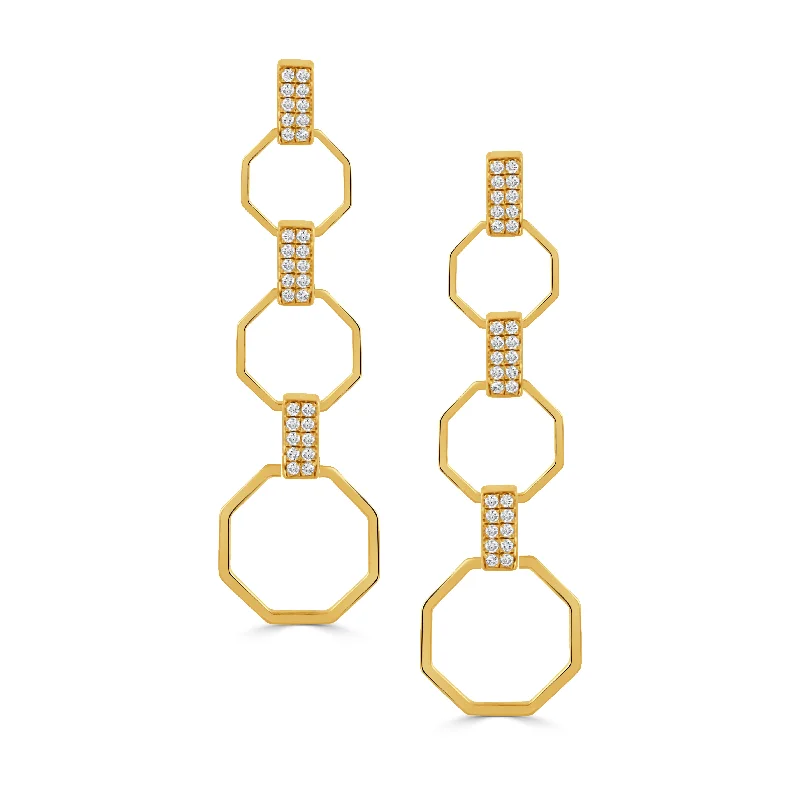 Adjustable Charm Bracelets For A Perfect Fit Doves Hexagon Drop Earrings