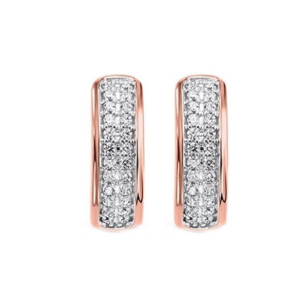 Special Deals On Handcrafted And Designer Jewelry 10KT Rose Gold Diamond (1/4Ctw) Earring