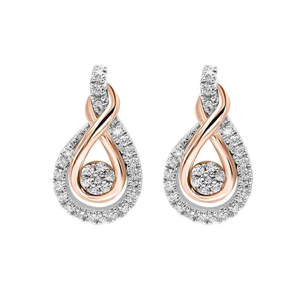 Personalized Jewelry Sale – Unique Pieces At Great Prices MIX METAL ROSE GOLD SILVER DIAMOND (1/5CTW) EARRING Personalized Jewelry Sale – Unique Pieces At Great Prices MIX METAL ROSE GOLD SILVER DIAMOND (1/5CTW) EARRING