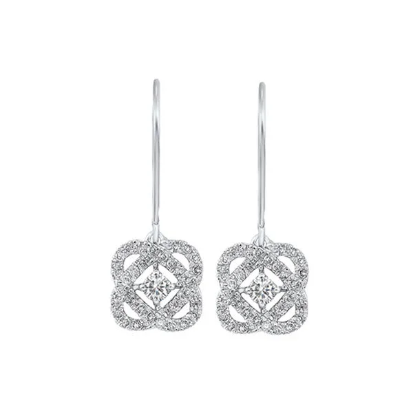 Unmissable Discounts On Timeless Jewelry Pieces 14KT WHITE GOLD DIAMOND (1/4CTW) EARRING