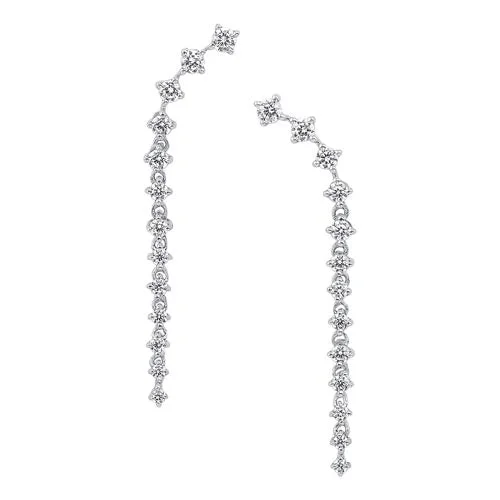 Buy More, Save More On Stunning Jewelry Designs Linear Diamond Drop Earrings in 10K White Gold (1/2 ct. tw.) Buy More, Save More On Stunning Jewelry Designs Linear Diamond Drop Earrings in 10K White Gold (1/2 ct. tw.)
