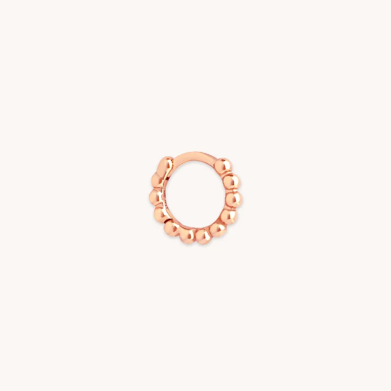 Personalized Jewelry Sale – Unique Pieces At Great Prices Essential Beaded Hoop in Rose Gold Personalized Jewelry Sale – Unique Pieces At Great Prices Essential Beaded Hoop in Rose Gold