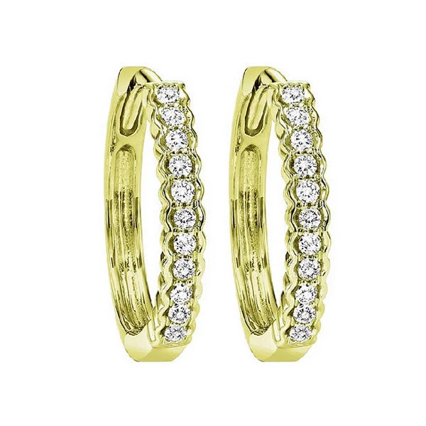 Luxury Jewelry Clearance – Shop Premium Styles Now 10KT YELLOW GOLD DIAMOND (1/6CTW) EARRING