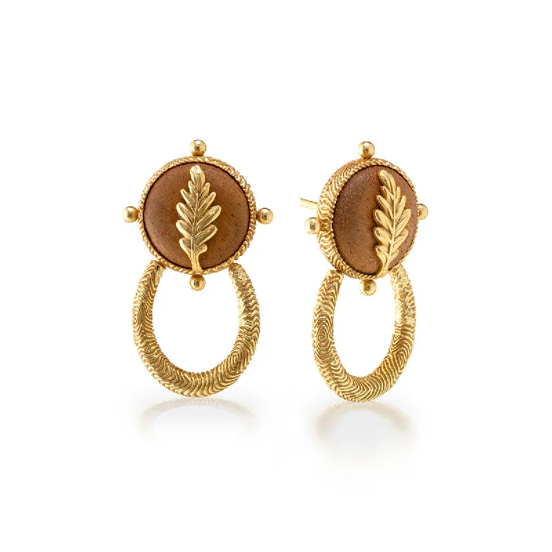 Bold And Beautiful Jewelry Now At Irresistible Prices Forest Walk Oak Leaf Earrings - Teak Bold And Beautiful Jewelry Now At Irresistible Prices Forest Walk Oak Leaf Earrings - Teak