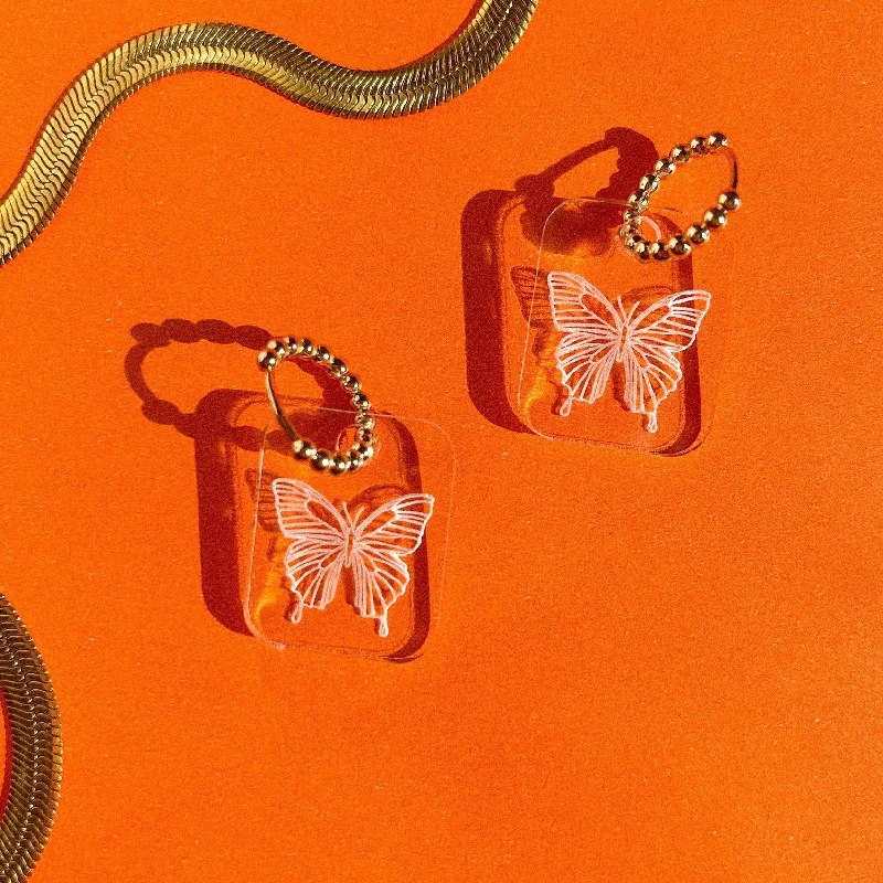 Shop Fine Jewelry With Exclusive Savings Glass Butterfly Hoops