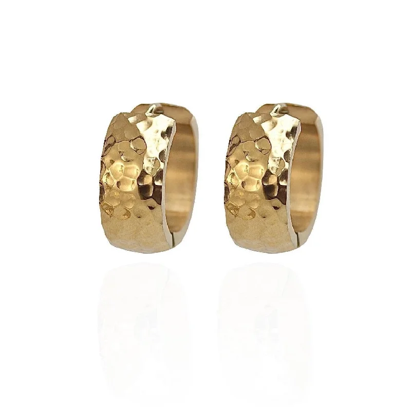 Waterproof Stainless Steel Jewelry For Lasting Beauty Hammered Hoops
