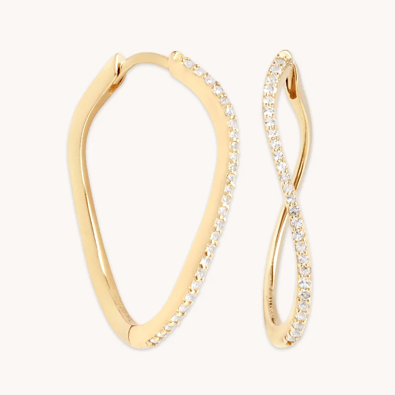 Flash Jewelry Sale – Get Stunning Pieces At Low Prices Infinite Topaz Pavé Hoops in Solid Gold Flash Jewelry Sale – Get Stunning Pieces At Low Prices Infinite Topaz Pavé Hoops in Solid Gold