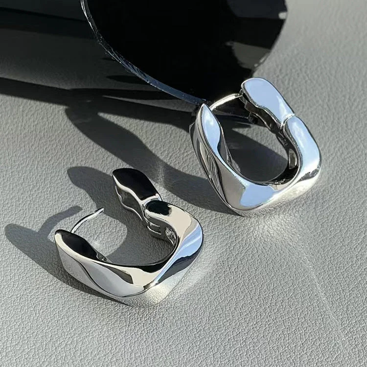 Premium Diamond Jewelry For Unforgettable Moments Just Lil Things Silver  Hoop Earrings jlt12034