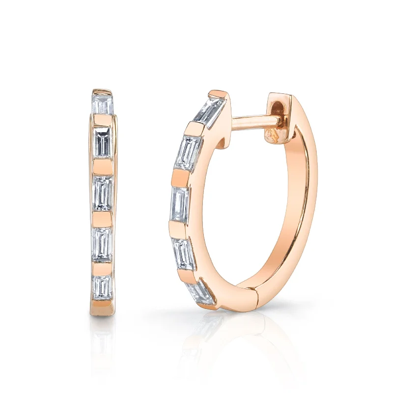 Holiday Jewelry Sale – Perfect Gifts At The Best Prices DIAMOND BAGUETTE HUGGIES, 12.5mm