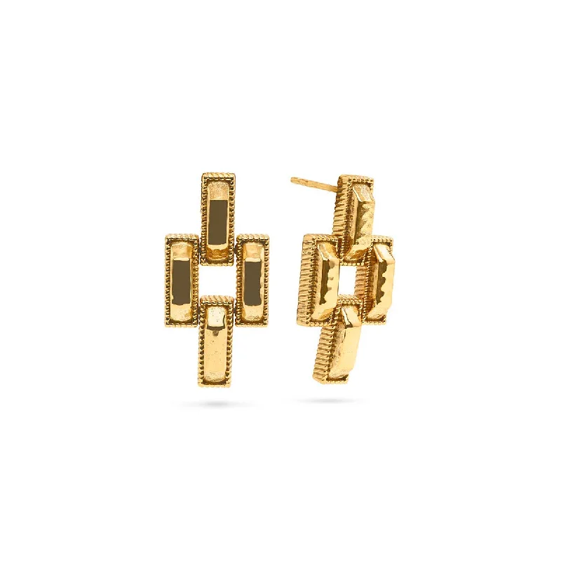 Limited-Time Offer On Premium Jewelry Collections Pathway Post Small Link Earrings - Gold Limited-Time Offer On Premium Jewelry Collections Pathway Post Small Link Earrings - Gold