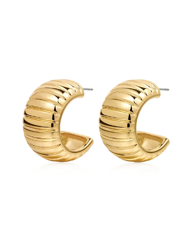 Flash Sale On Stunning Jewelry – Don't Miss Out Remy Ridged Hoops