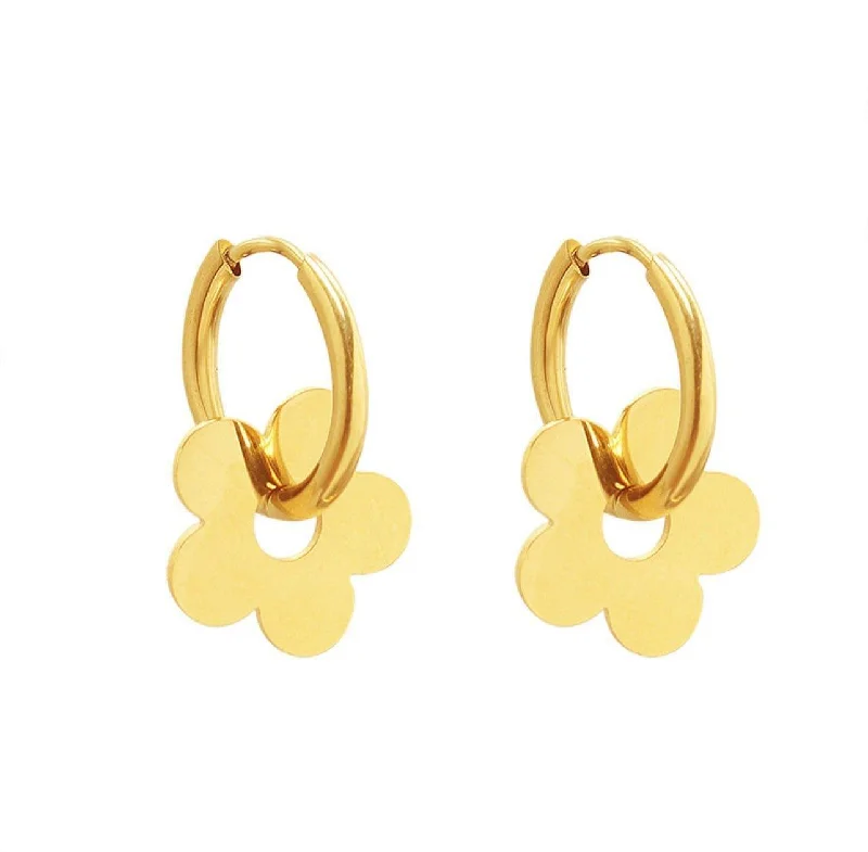 Your Dream Jewelry At Dream Prices Ring Around the Daisy Hoop Earrings