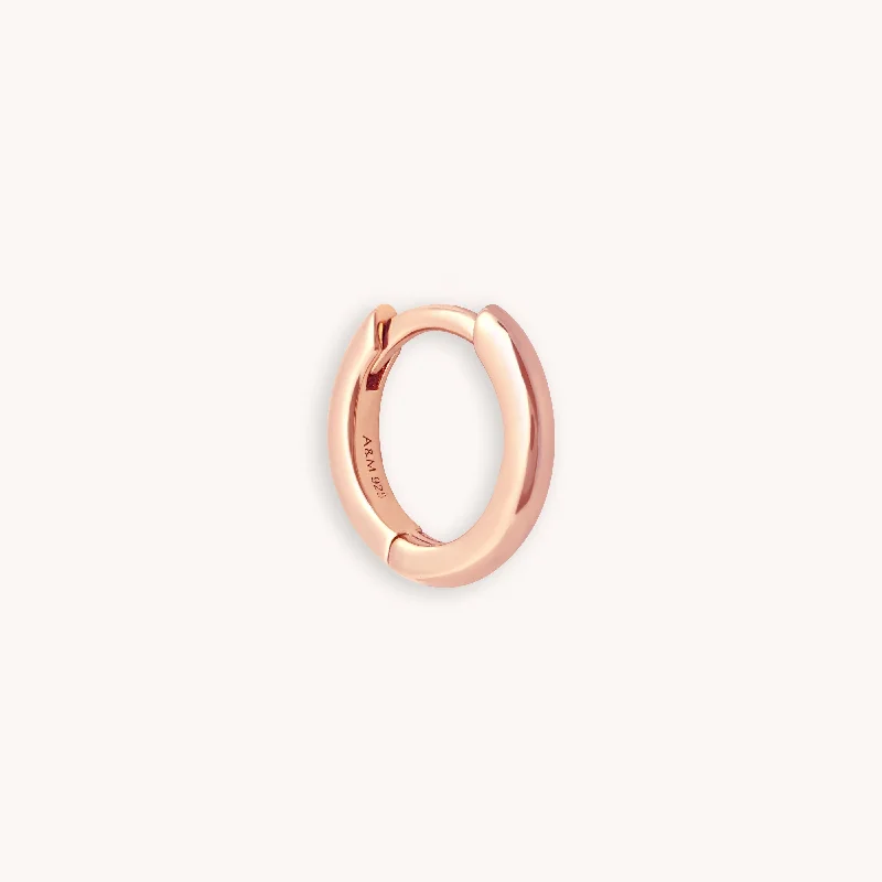 Exclusive Gemstone Jewelry At Special Prices Essential 8mm Hoop in Rose Gold