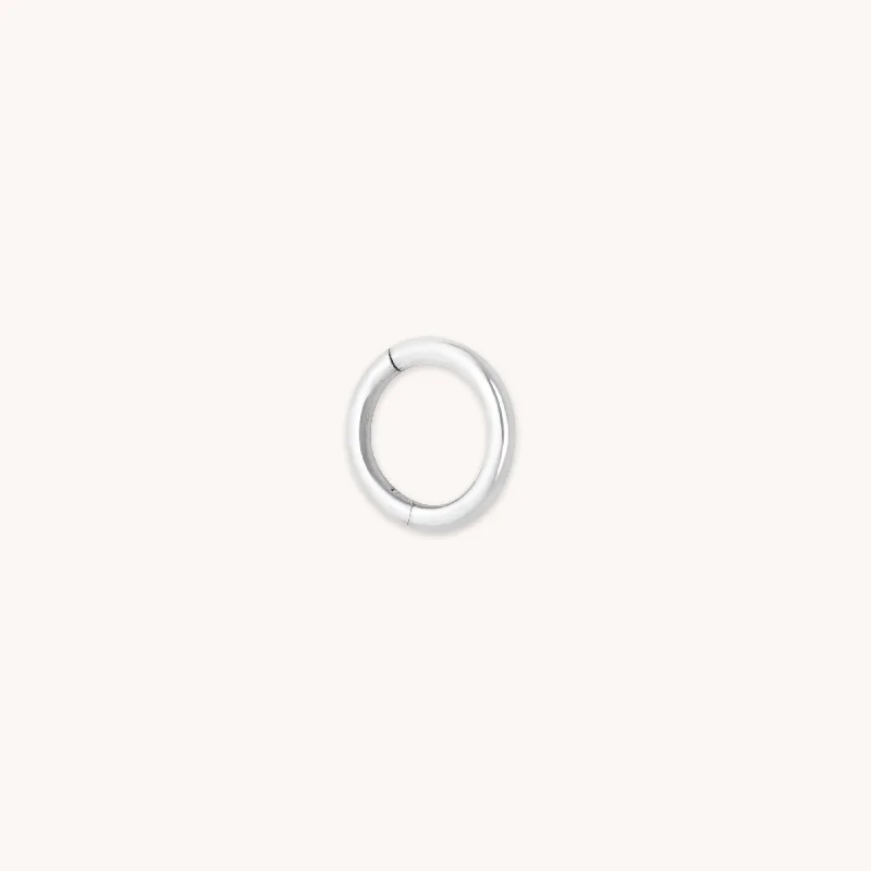 Huge Savings On Timeless Jewelry Collections Seamless Hoop 1.2mm in Solid White Gold