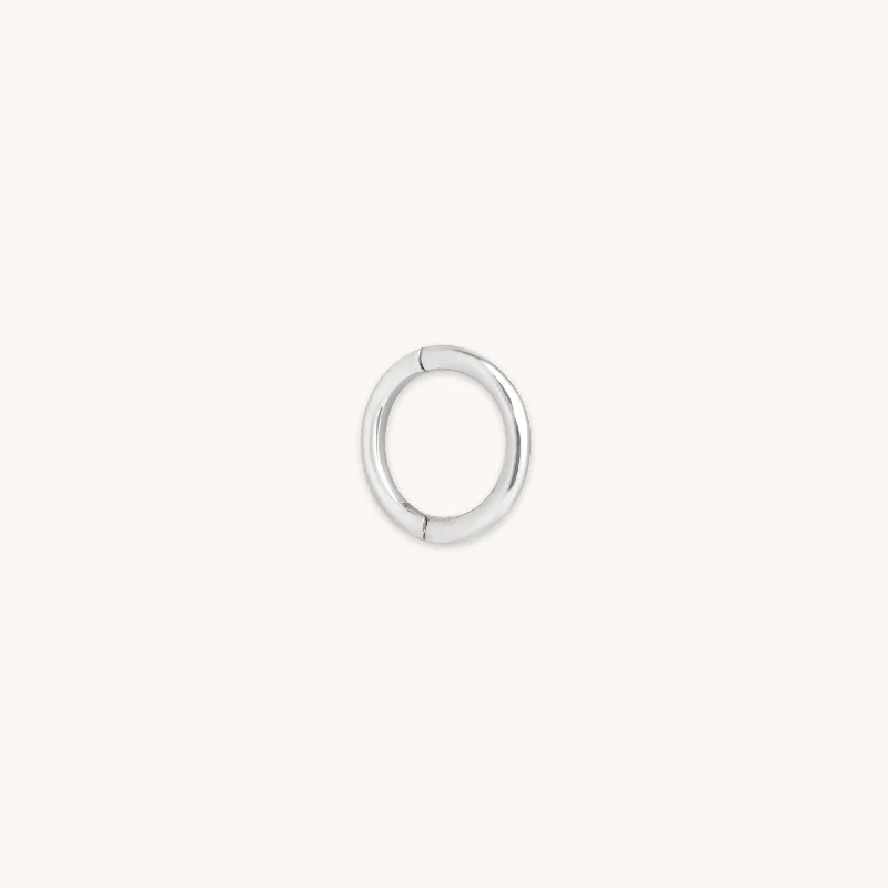 Trending Jewelry Now Available At Exclusive Prices Seamless Hoop 1mm in Solid White Gold