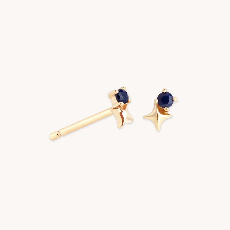 Celebrate With Sparkle – Jewelry Sale Now Live September Sapphire Birthstone Earrings in Solid Gold