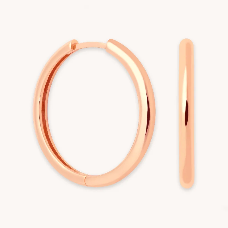 Stunning Statement Jewelry, Unbeatable Discounts Essential Large Hoops in Rose Gold