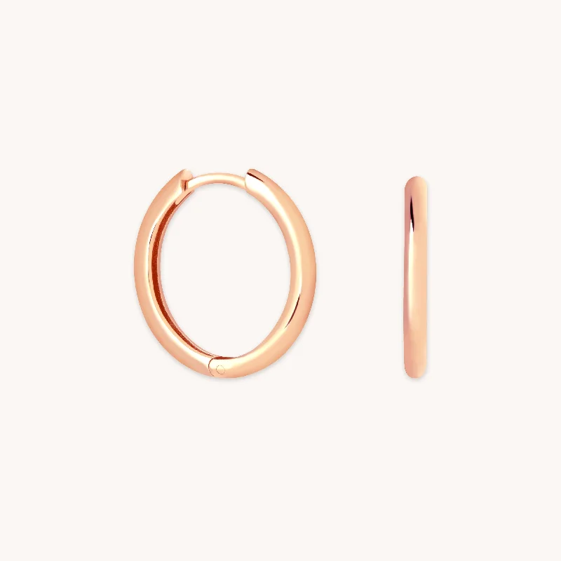 Unmissable Discounts On Timeless Jewelry Pieces Essential Medium Hoops in Rose Gold