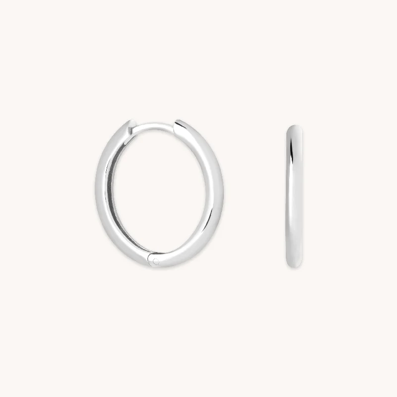 Sparkle More For Less – Jewelry Sale Happening Now Essential Medium Hoops in Silver