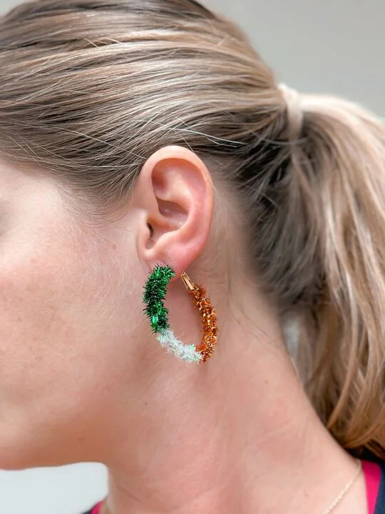 Holiday Jewelry Sale – Perfect Gifts At The Best Prices St. Patrick's Day Tinsel Hoop Earrings Holiday Jewelry Sale – Perfect Gifts At The Best Prices St. Patrick's Day Tinsel Hoop Earrings