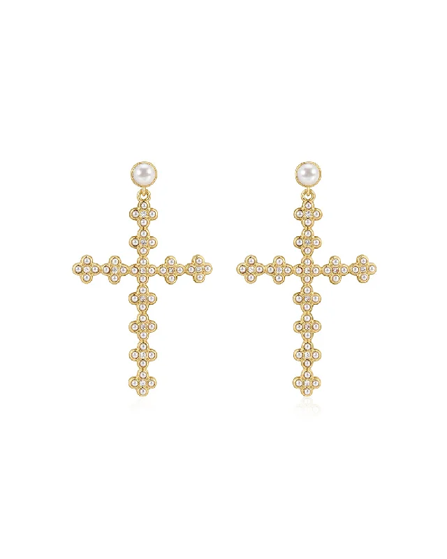 Celebrate With Sparkle – Jewelry Sale Now Live The Daisy Stud Cross Earrings