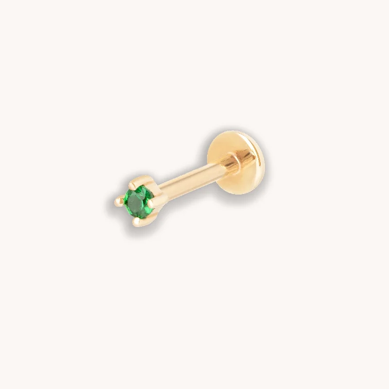 Luxury Jewelry Now At Special Promotional Rates Tsavorite Claw Set Piercing Stud in Solid Gold Luxury Jewelry Now At Special Promotional Rates Tsavorite Claw Set Piercing Stud in Solid Gold