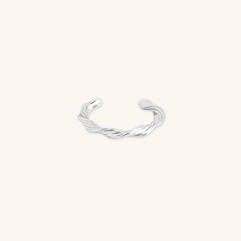 Once-A-Year Jewelry Sale – Grab Your Favorites Now Twist Ear Cuff in Silver