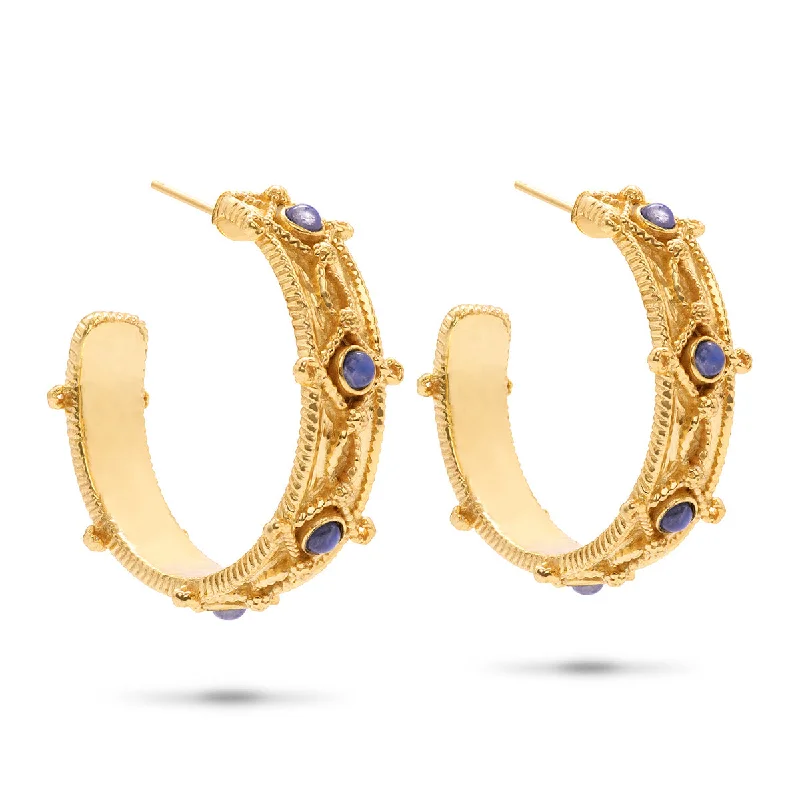 Elegant Jewelry At Unbeatable Offers – Shop Before It's Gone Victoria Hoop Earrings - Gold/Blue Labradorite Elegant Jewelry At Unbeatable Offers – Shop Before It's Gone Victoria Hoop Earrings - Gold/Blue Labradorite