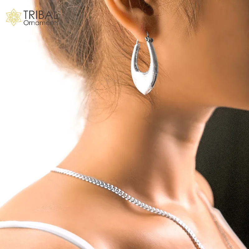 Elegant Jewelry, Exclusive Prices – Shop Now Vintage Design 925 sterling silver fabulous hoops earring, tribal kundal earring from Rajasthan India, best gifting unisex jewelry s1127 Elegant Jewelry, Exclusive Prices – Shop Now Vintage Design 925 sterling silver fabulous hoops earring, tribal kundal earring from Rajasthan India, best gifting unisex jewelry s1127