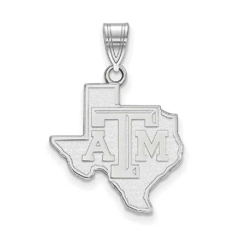 Unique Jewelry For Less – Shop The Sale Now 10k White Gold Texas A&M U. Large Logo Pendant