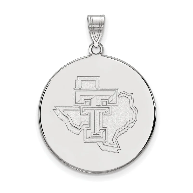 Best Jewelry Deals – Premium Quality At Exclusive Discounts 10k White Gold Texas Tech U. XL Disc Pendant