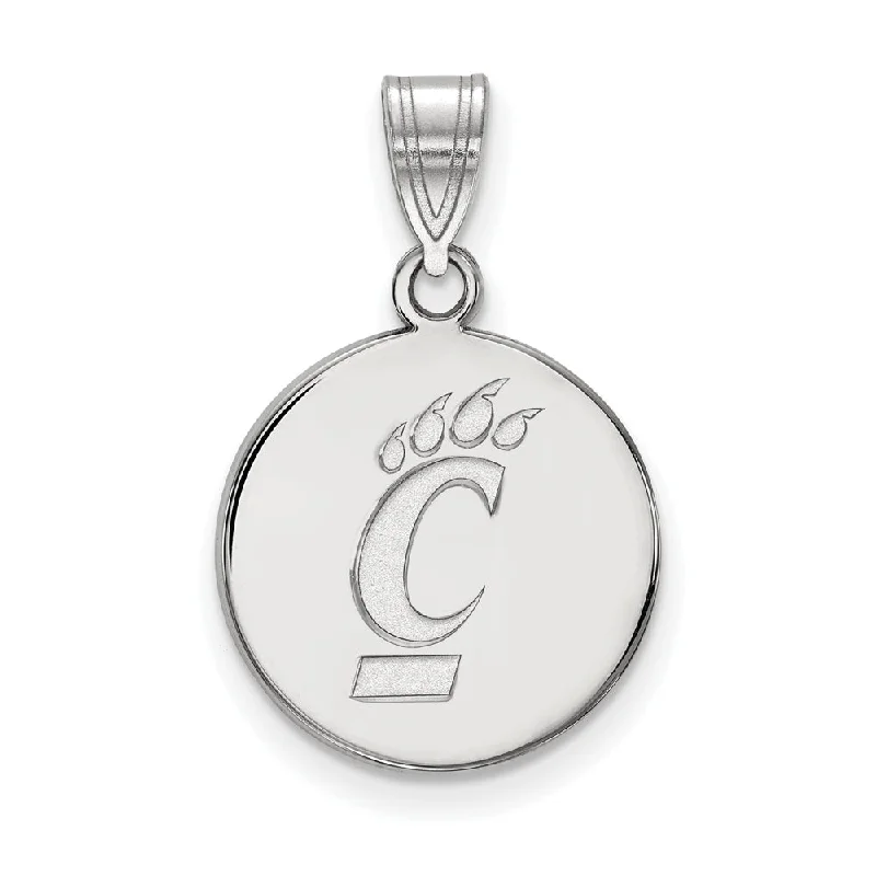 Jewelry Sale Alert – Shop Timeless Elegance Today 10k White Gold U of Cincinnati Medium Logo Disc Pendant