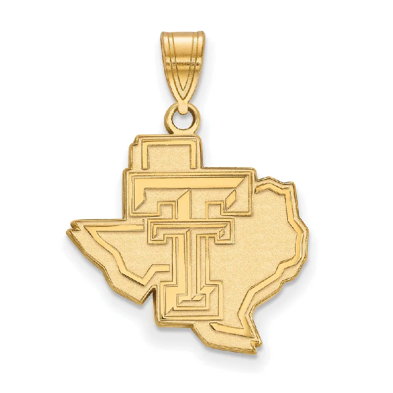 Flash Sale On Exquisite Jewelry – Don't Miss Out 10k Yellow Gold Texas Tech U. Large Pendant