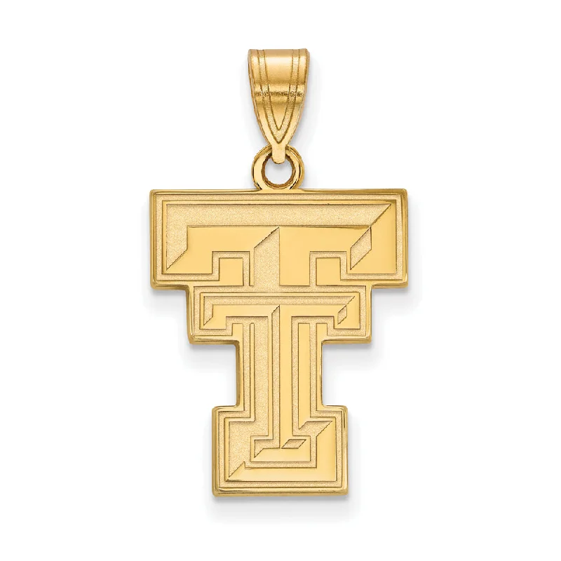 Modern Jewelry At Exclusive Discounts – Shop Today 10k Yellow Gold Texas Tech U. Large 'TT' Pendant