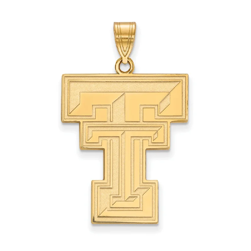 Flash Sale On Elegant Jewelry – Don't Miss Out 10k Yellow Gold Texas Tech U. XL Pendant