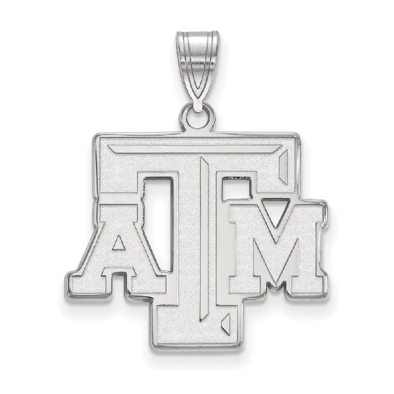 Unmissable Jewelry Sale – Shop Before It's Too Late 14k White Gold Texas A&M U. Large Fancy 'TAM' Pendant