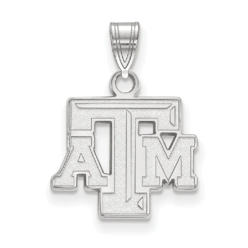 Jewelry Clearance Sale – Final Reductions 14k White Gold Texas A&M U. Small Fancy 'TAM' Pendant
