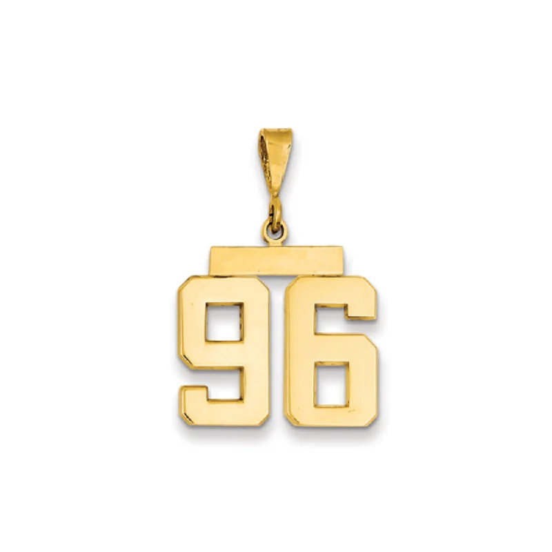 Sparkle For Less – Shop Our Limited-Time Jewelry Deals 14k Yellow Gold, Athletic Collection Medium Polished Number 96 Pendant