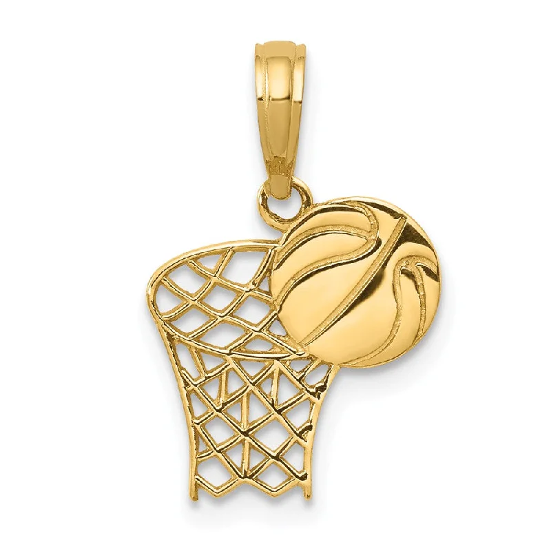 Jewelry Sale Alert – Shop Timeless Elegance Today 14k Yellow Gold Basketball Hoop Pendant