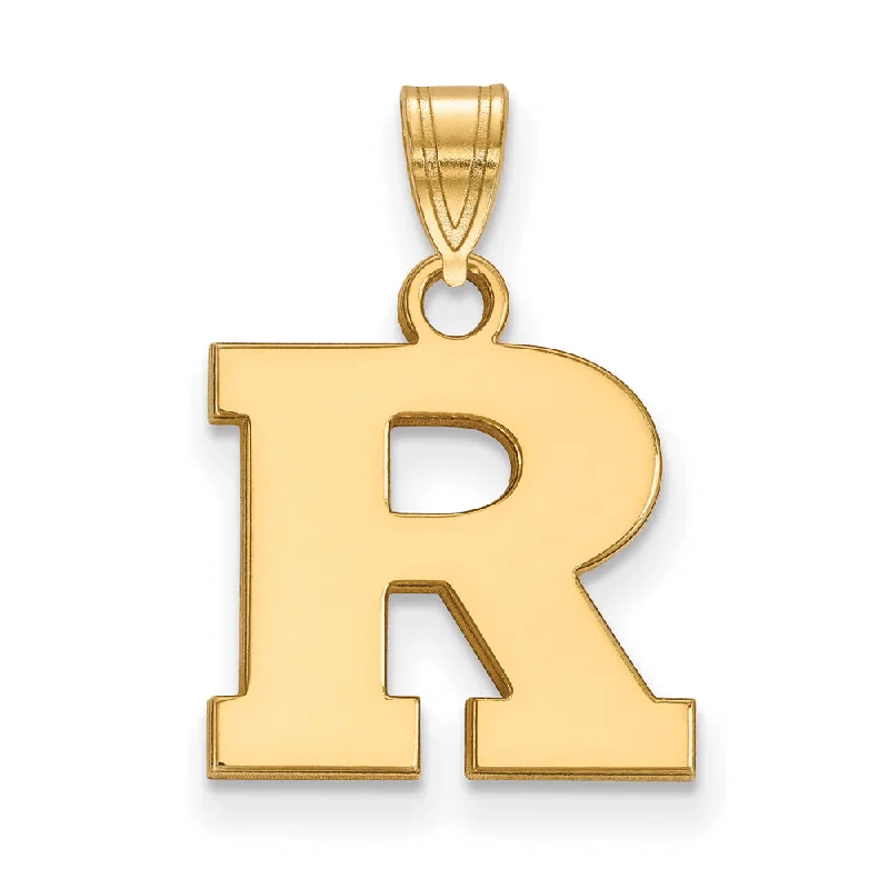 Grab Your Favorite Jewelry At The Lowest Prices 10k Yellow Gold Rutgers Small Initial R Pendant