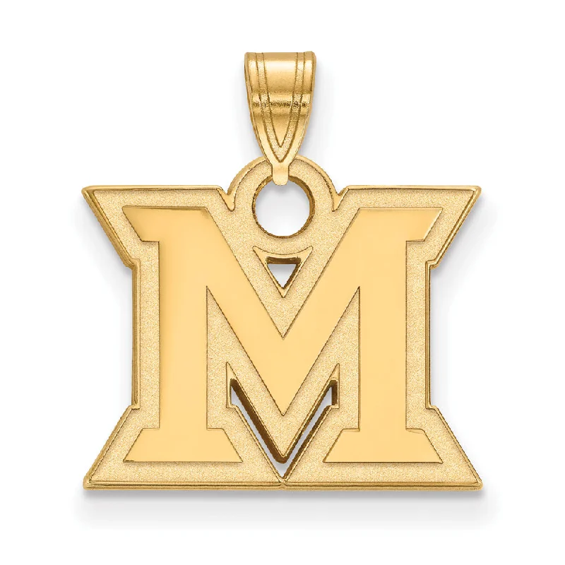 Buy More, Save More On Stunning Jewelry Designs 14k Gold Plated Silver Miami U Small Initial M Pendant