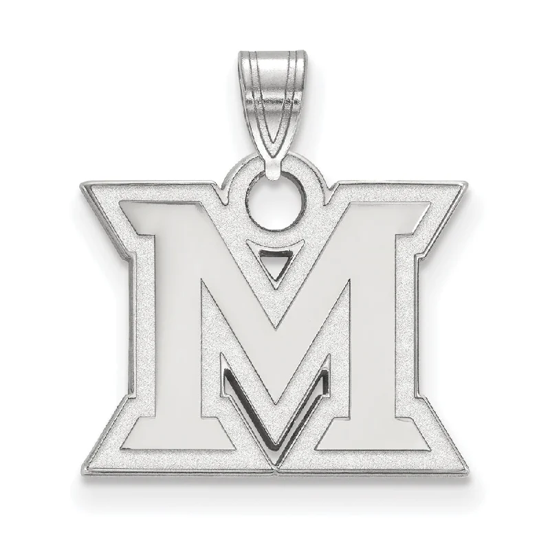 Discounted Luxury Jewelry – Shine Without The Splurge 14k White Gold Miami U Small Initial M Pendant