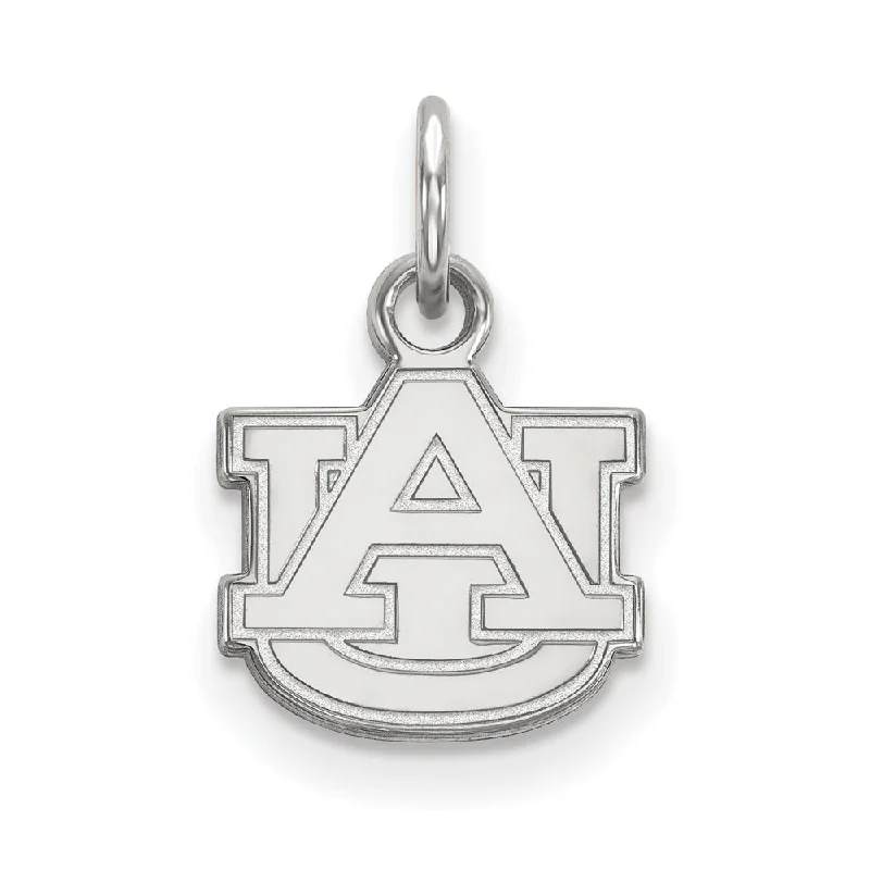 Sterling Silver Auburn U XS (Tiny) 'AU' Charm or Pendant