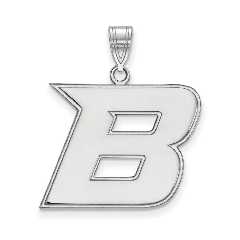 Grab Exquisite Jewelry At The Lowest Prices Sterling Silver Boise State Large Initial B Pendant
