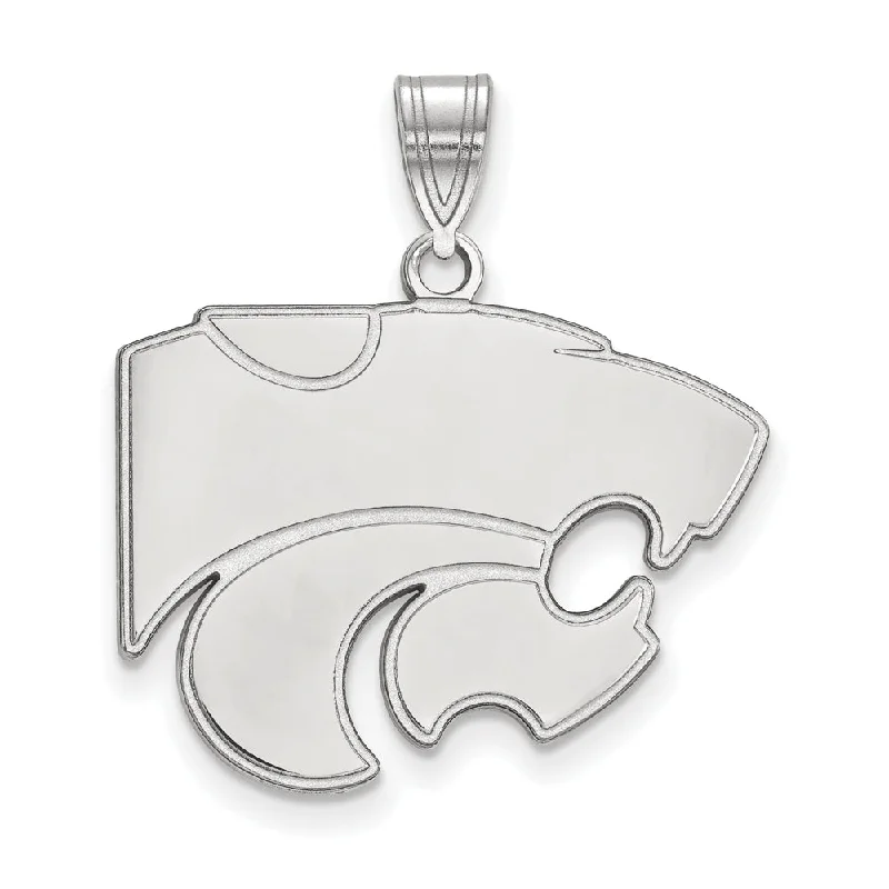 Sterling Silver Kansas State Large Mascot Pendant