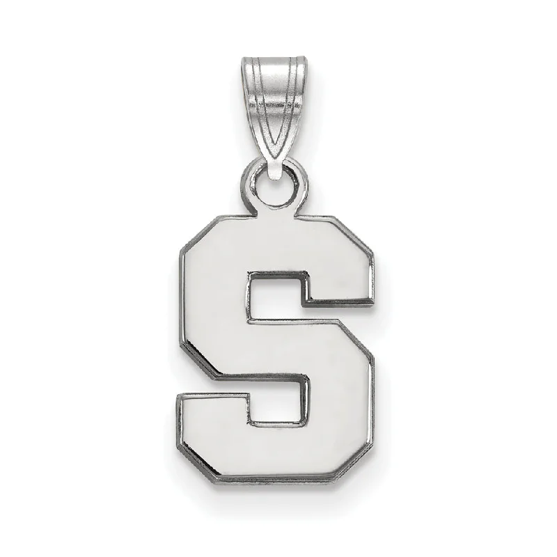 Limited-Time Offer On Elegant Jewelry Pieces Sterling Silver Michigan State Small Initial S Pendant
