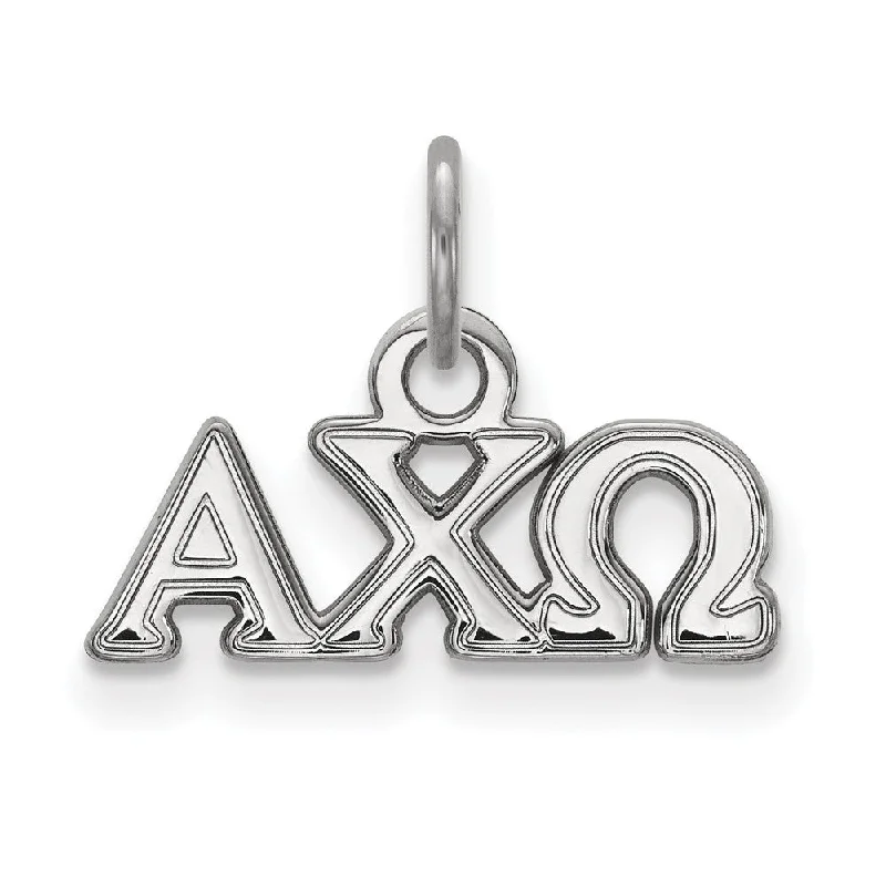 Sterling Silver Alpha Chi Omega XS (Tiny) Charm or Pendant